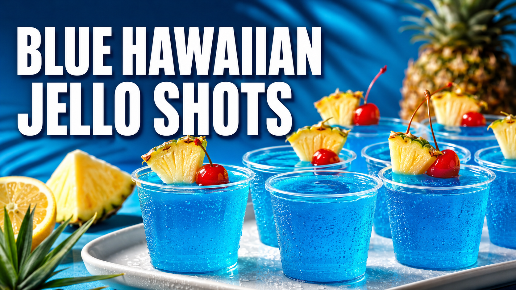 Blue Hawaiian Jello Shots